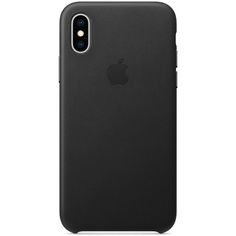 Клип-кейс Apple Leather Case для iPhone Xs Чёрный