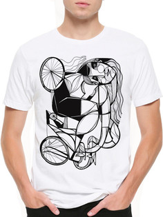 Футболка мужская Design Heroes Велосипед белая M