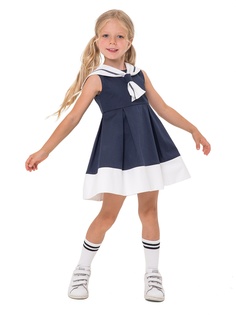 Платье детское для девочек Карамелли О55468 синее размер 134