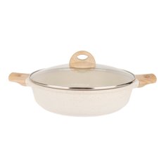 Сотейник Kasanova Eco White 26 см с крышкой
