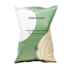 Чипсы Самокат картофельные Сметана и лук 80 г