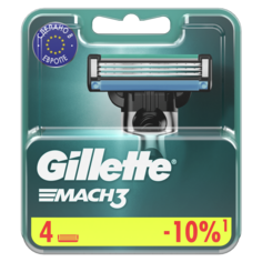 Сменные кассеты Gillette Mach3 4 шт