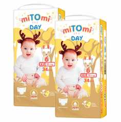 Подгузники-трусики miTOmi Day, р. 6/XXL (15+ кг), 68 шт. в упаковке MDXL680159