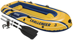 Лодка Challendger-3 295х137х43см весла+насос (48" Aluminum Oars, 68614) Intex