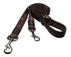 Поводок перестежка для собак Rogz Alpinist S-11мм 2 м, Коричневый HLM21J