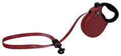 Рулетка для собак ALCOTT ADVENTURE XS до 11 кг антискользящая ручка , лента, красный 3 м