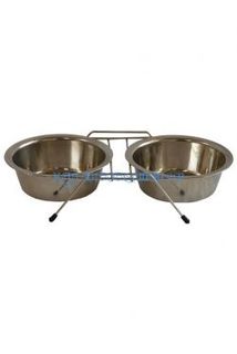 Две миски на подставке Papillon 21см, 2 х 1,75л
