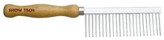 Расческа для шерсти SHOW TECH Wooden Comb, средней жесткости, 18 см