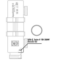 Прокладка кварцевого кожуха JBL O-Ring 57x39mm для UV-C стерилизаторов 18 и 36 ватт