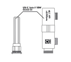 Корпус стерилизатора JBL AquaCristal UV-C 18W SERIES II с защитным кожухом