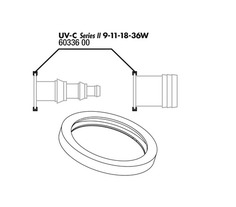 Прокладка присоединительного штуцера JBL для UV-C стерилизаторов на 9/11/18/36 ватт, 2шт