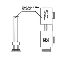 Корпус стерилизатора JBL AquaCristal UV-C 11W SERIES II с защитным кожухом