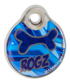 Адресник на ошейник для собак ROGZ Fancy Dress IDR27CD Синий S - 27 мм
