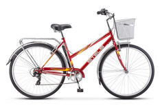 Велосипед Stels Navigator 350 Lady 28 Z010 (2020) 20 красный + корзина