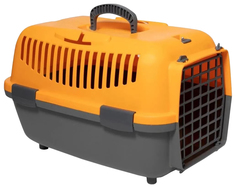 Контейнер для кошки, собаки Triol 32x48x32см оранжевый, серый