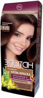 Стойкая крем-Краска для волос "ЭЛИТАН" NEW №4.75 шоколадный каштан