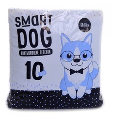 Пеленки для собак одноразовые Smart Dog 60 x 60 см, 10 шт