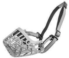 Намордник для собак Дарэлл ZооM "Silver Reflex №7", породы крупного размера, 35 см
