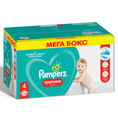 Подгузники-трусики Pampers Pants 4 (9-15 кг), 104 шт.