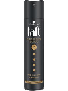 Лак для укладки волос Taft Power укрепление волос, мегафиксация 5, 225 мл
