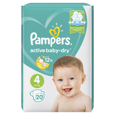 Подгузники Pampers Active Baby-Dry Maxi (9-14 кг) 20 шт.