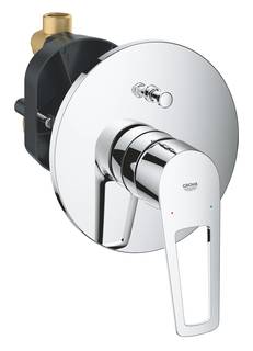 Смеситель для ванны GROHE BauLoop однорычажный, круглая розетка, хром (29081001)