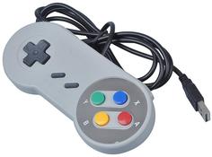 Геймпад проводной для консоли Super Nintendo Серый (SNES) No Brand
