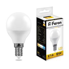 Лампочка светодиодная Feron LB-550, 25801, 9W, E14 (комплект 10 шт.)