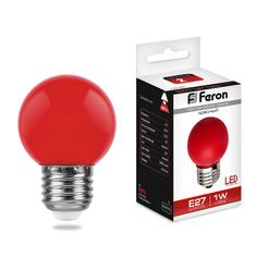 Лампочка светодиодная Feron LB-37, 25116, 1W, E27 (комплект 10 шт.)