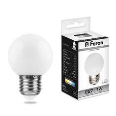 Лампочка светодиодная Feron LB-37, 25115, 1W, E27 (комплект 10 шт.)