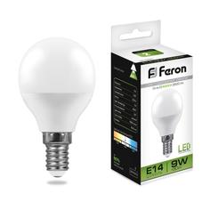 Лампочка светодиодная Feron LB-550, 25802, 9W, E14 (комплект 10 шт.)