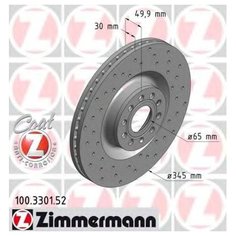 Тормозной диск передний Zimmermann 100330152