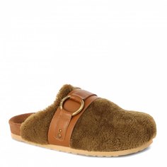 Женские сабо Клоги SEE by CHLOE GEMA LOAFERS SB37181A цв. зелено-коричневый 36 EU