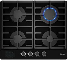 Встраиваемая газовая панель Haier HHX-G64CNSB Black
