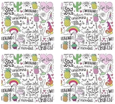 Набор салфеток сервировочных Girl Power 30х28 см 4 шт Nouvelle