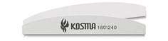 Пилка-баф KOSMA лодка большая белая 240 пилка/180 баф пластиковая основа 1 шт.