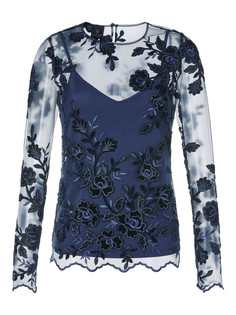 Блуза женская Madeleine 347935 синяя 44