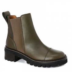Женские ботинки Челси SEE by CHLOE MALLORY SB33082A цв. коричнево-зеленый 37 EU