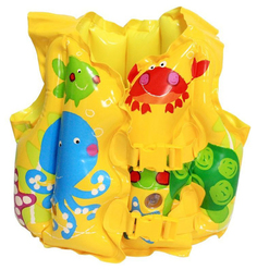 Надувной жилет Intex Морские животные желтый