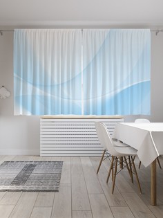 Шторы JoyArty с фотопечатью "Прозрачный шлейф" из сатена, 290х180 см