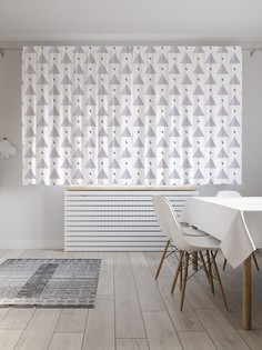 Шторы JoyArty с фотопечатью "Половинчатые пирамиды" из сатена, 290х180 см