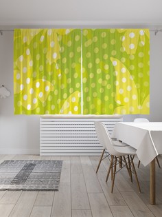 Классические шторы JoyArty "Неоновые бабочки", серия Oxford DeLux, 2 полотна 145x180 см