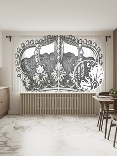 Фототюль "Ганноверская корона", 145x180 см (2 полотна со шторной лентой + 50 крючков) Joy Arty