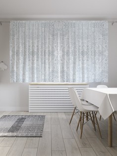 Классические шторы JoyArty "Ажурная тюль", серия Oxford DeLux, 2 полотна 145x180 см