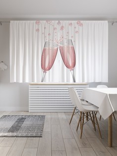 Классические шторы JoyArty "Брызги вина", серия Oxford DeLux, 2 полотна 145x180 см