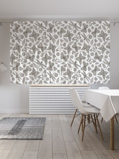 Классические шторы JoyArty "Вышитые бабочки", серия Oxford DeLux, 2 полотна 145x180 см
