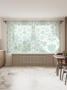 Фототюль JoyArty "Лабиринт природы", 145x180 см (2 полотна со шторной лентой + 50 крючков)