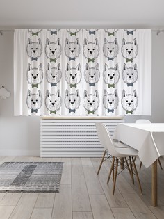 Классические шторы JoyArty "Бабочка-косточка", серия Oxford DeLux, 2 полотна 145x180 см