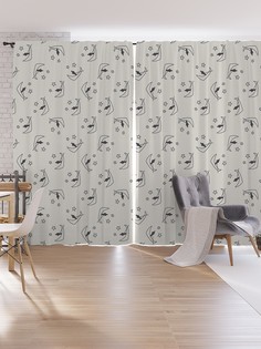 Шторы под лён JoyArty "Лодка в небесах", серия Oxford DeLux, 340х265 см