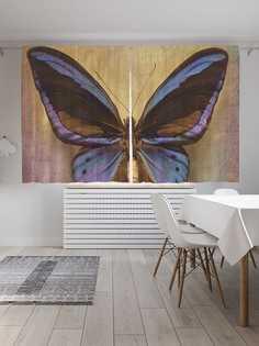Классические шторы JoyArty "Ночная бабочка", серия Oxford DeLux, 2 полотна 145x180 см